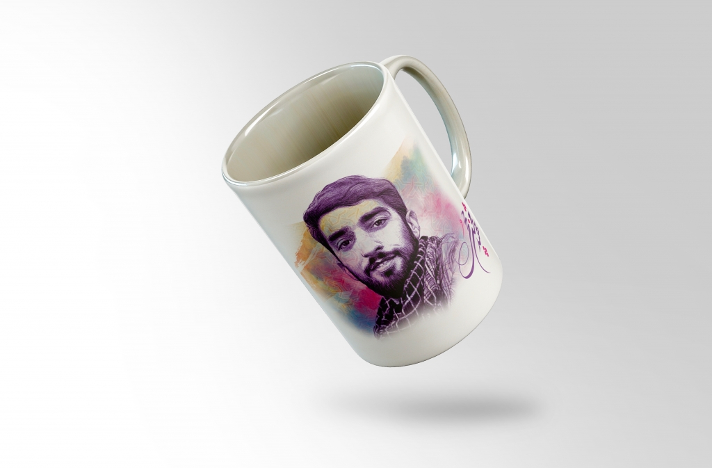 لیوان سرامیکی با تصویر شهید محسن حججی