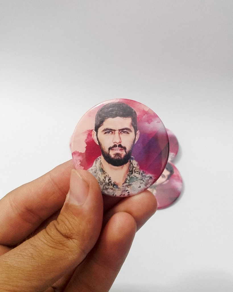 پیکسل سوزنی با تصویر شهید حمید سیاهکالی مرادی( مجموعه ۵عددی)