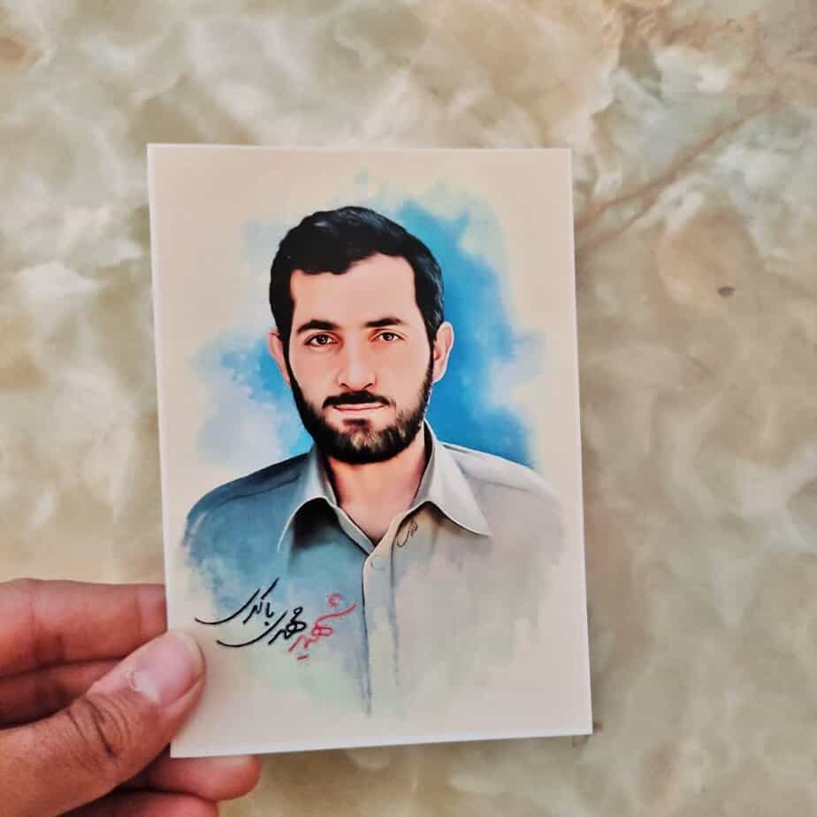 پوستر باکیفیت با تصویر شهید مهدی باکری