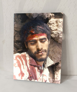 قاب عکس لحظه شهادت شهید امیر حاج امینی