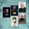 مجموعه قاب عکس شهدا (شهیدان حاج حسین همدانی، حاج قاسم، جهاد مغنیه و...)