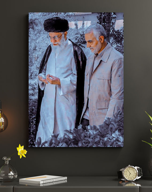 قاب شاسی رهبری و شهید حاج قاسم سلیمانی بسیار دیدنی و باکیفیت