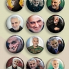 پیکسل شهید حاج قاسم سلیمانی بسته 12 عددی