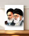 قاب عکس امام خمینی(ره) و امام خامنه ای