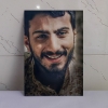 قاب شاسی عکس چهره زیبای شهید مصطفی صدرزاده