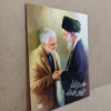 خرید قاب شاسی باکیفیت عکس رهبری و شهید حاج قاسم سلیمانی طرح خامنه ای عزیز