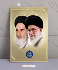 قاب شاسی با عکس فوق العاده زیبای رهبری و امام(ره)