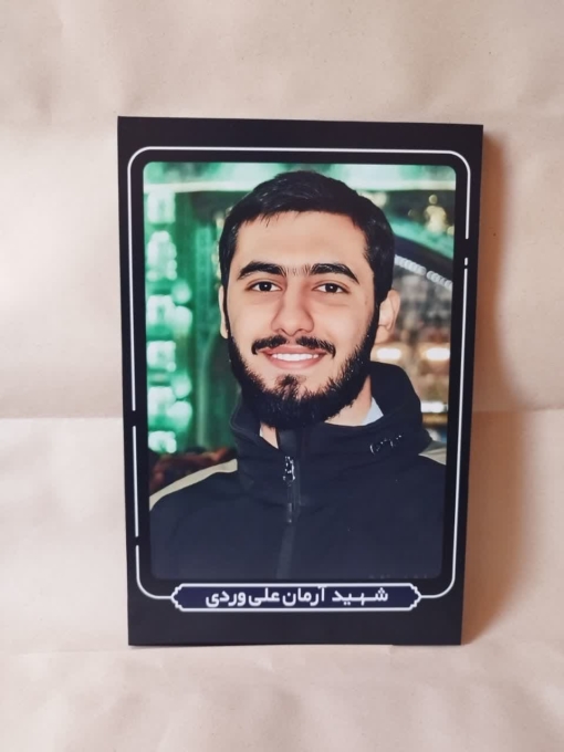 قاب شاسی شهید آرمان علی وردی با طراحی زیبا