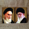 قاب شاسی 2 تکه امام خمینی(ره) و رهبری با کیفیت عالی