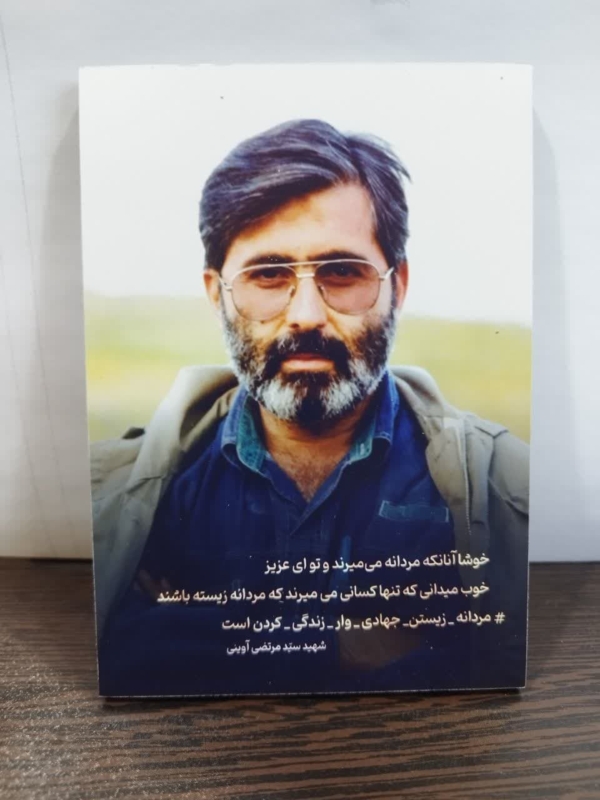 قاب شاسی باکیفیت شهید آوینی با متن صحبت های او