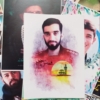مجموعه برچسب شهدا عکس شهید محسن حججی
