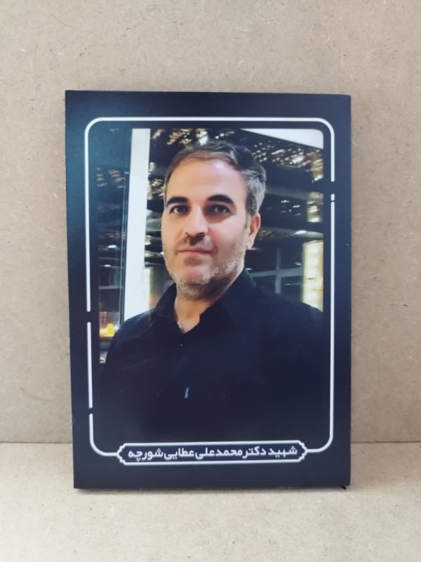 قاب شاسی چهره شهید محمد علی عطایی شورچه