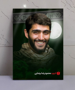 قاب شاسی محرّم با عکس شهید محمودرضا بیضایی