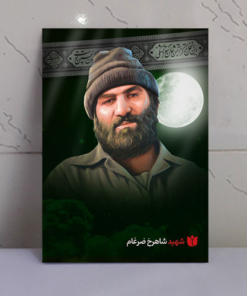 قاب شاسی محرّم با عکس شهید شاهرخ ضرغام