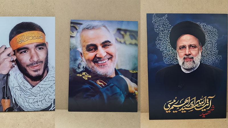 ایده‌هایی برای دکوراسیون هیئت با قاب شاسی شهدا در محرم