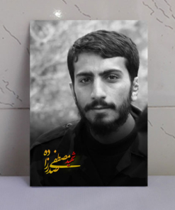قاب شاسی سیاه و سفید شهید مصطفی صدرزاده