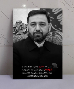 قاب شاسی شهید مالک رحمتی ( طرح ملت شهادت)
