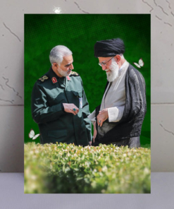 قاب شاسی رهبری و شهید حاج قاسم سلیمانی