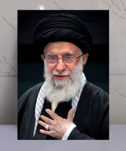 قاب شاسی عکس رهبری با چهره نورانی