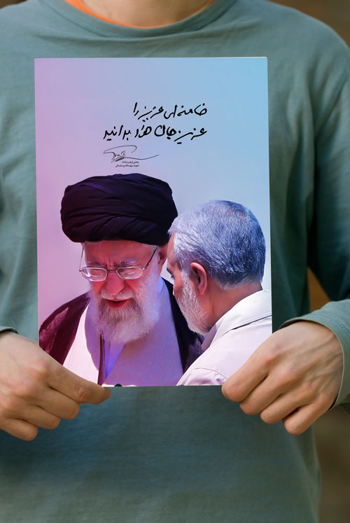پوستر باکیفیت شهید سلیمانی و رهبری