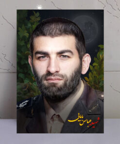 قاب شاسی شهید عباس بابایی طرح ماه و تصویر باکیفیت شهید