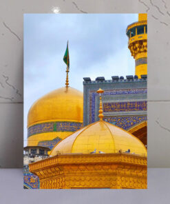 قاب شاسی گنبد و گلدسته حرم امام رضا(ع) ضامن آهو