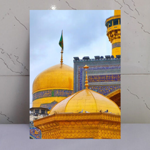 قاب شاسی گنبد و گلدسته حرم امام رضا(ع) ضامن آهو