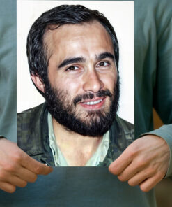 پوستر عکس شهید حاج حسین خرازی علمدار جبهه ها