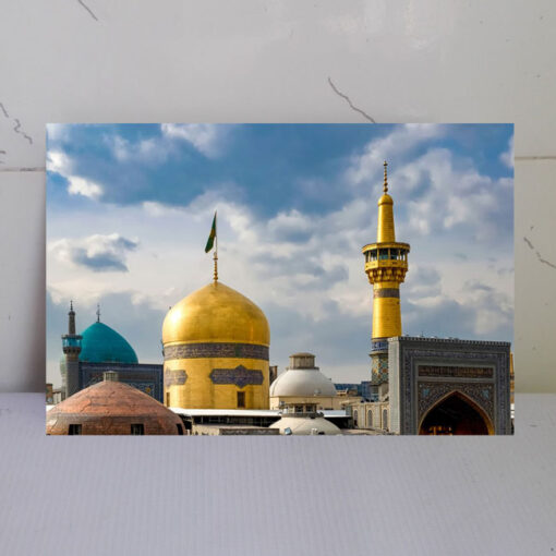 قاب شاسی گنبد و گلدسته حرم امام رضا(ع) سلطان خراسان