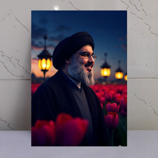 قاب شاسی شهید سرافراز سید حسن نصرالله با کیفیت عالی