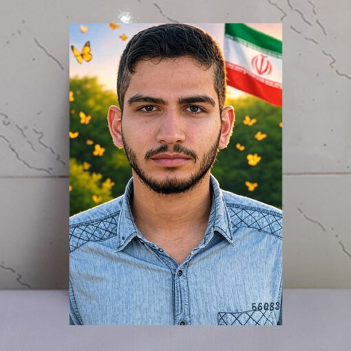 قاب شاسی شهید سید روح الله عجمیان شهید جان فدا