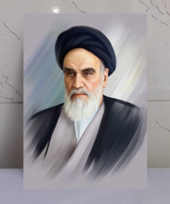 قاب شاسی نقاشی زیبای امام خمینی(ره)