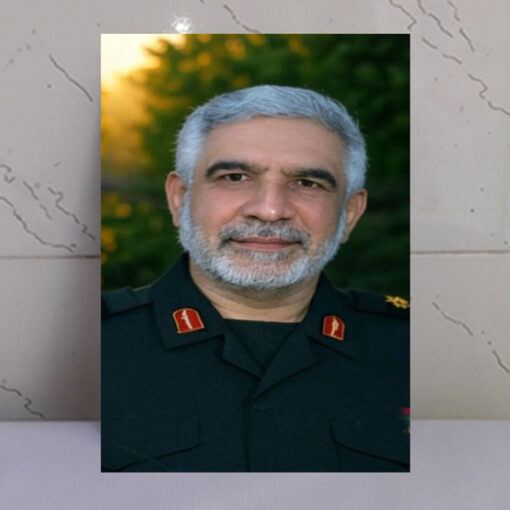 قاب شاسی شهید سردار بی سر حاج عبدالله اسکندری