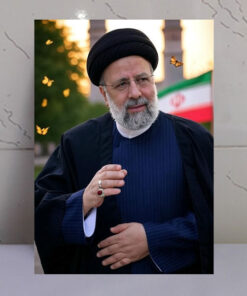 قاب شاسی شهید رئیسی طرح پرچم ایران
