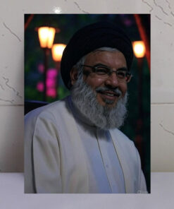 قاب شاسی شهید سید حسن نصرالله در شب