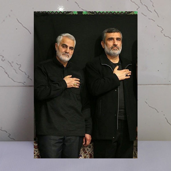 قاب شاسی شهید حاجی زاده و حاج قاسم سلیمانی