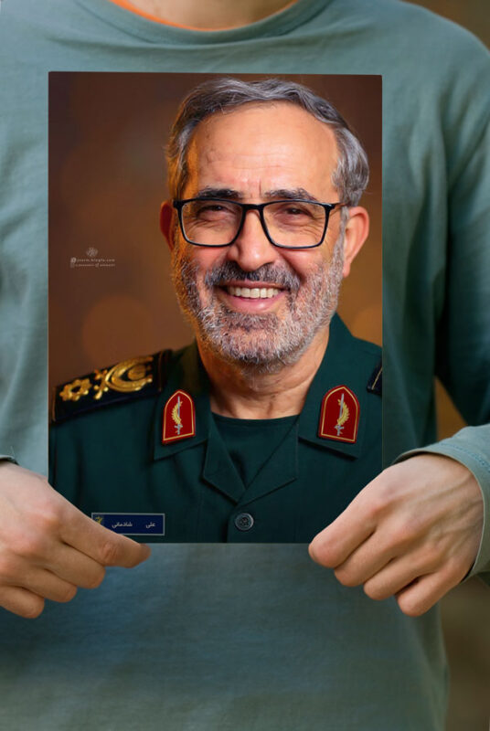 پوستر پرتره زیبای شهید سردار علی شادمانی