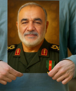 پوستر نقاشی زیبای شهید سردار حسین سلامی