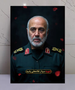 قاب زیبای سردار شهید غلامعلی رشید باکیفیت عالی