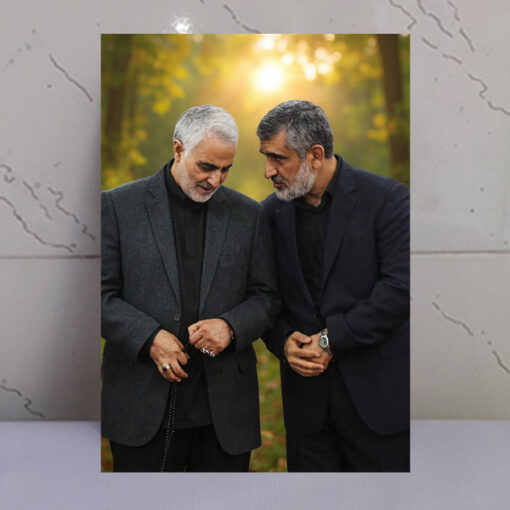 قاب شاسی شهید حاجی زاده و حاج قاسم سلیمانی