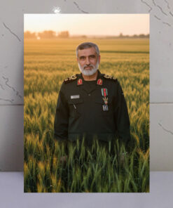قاب شاسی شهید سردار شهید حاجی زاده در دشت زیبای گندم زار