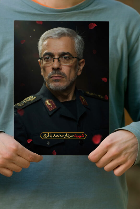 پوستر تصویر زیبای شهید محمد باقری
