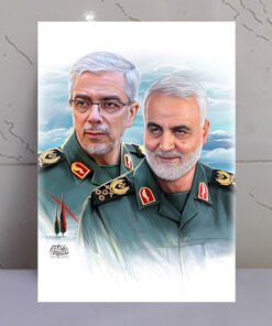 قاب شاسی حاج قاسم و شهید سردار محمد باقری