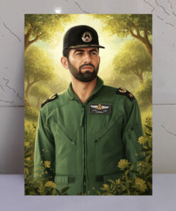 قاب شاسی شهید عباس بابایی/سرلشکر خلبان