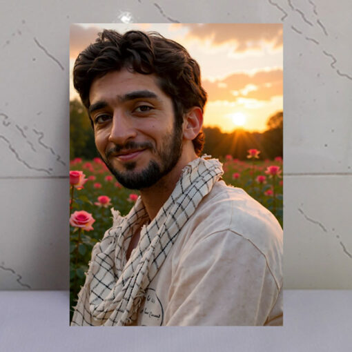 قاب شاسی شهید محسن حججی/طرح دشت گل و غروب