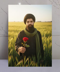 قاب شاسی شهید سید علی زنجانی در دشت زیبای گندم زار