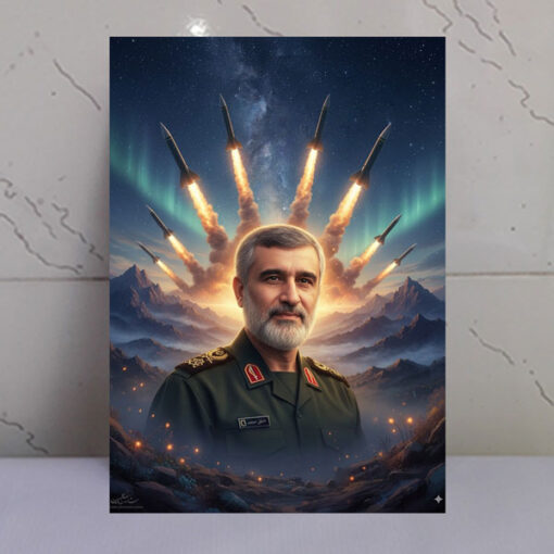 قاب شاسی شهید حاجی زاده و تصویر رویایی موشک ها