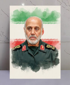 قاب شاسی سردار شهید غلامعلی رشید/طرح زمینه پرچم ایران
