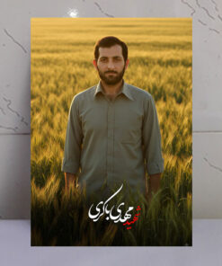قاب شاسی شهید مهدی باکری در گندم زار