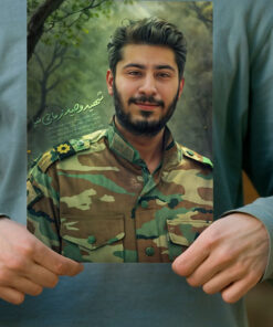 پوستر باکیفیت شهید وحید زمانی نیا/محافظ حاج قاسم